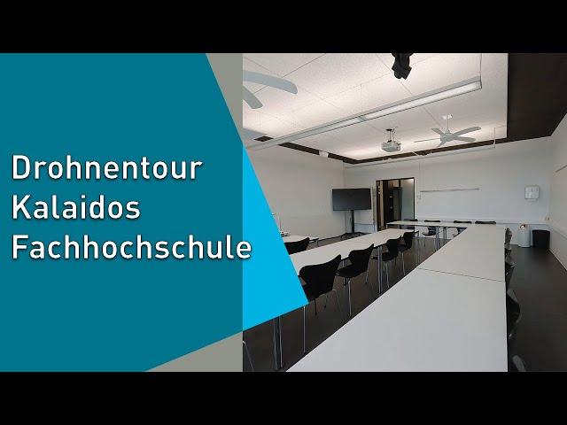 Drohnenflug durch die Kalaidos Fachhochschule und das Jungholz Bildungszentrum [in Zürich-Oerlikon]