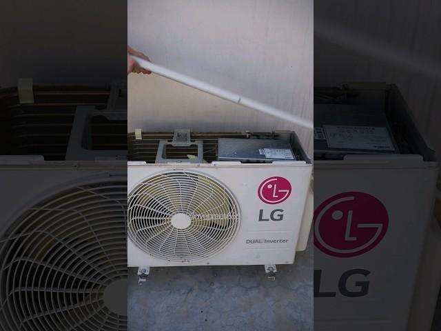 LG AC Outdoor Unit Cleaning #acservice #airconcleaning #accleaning #HVAC #viralshorts #shortsvideo