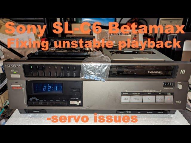 Sony SL-C6 mark2 Betamax - Fixing servo issues (unstable playback picture)