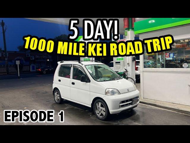 1000 Mile Road Trip In My Honda Life Kei Car - EPISODE 1