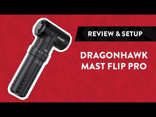 Dragonhawk Mast Flip Pro Wireless Tattoo Machine | Review & Setup