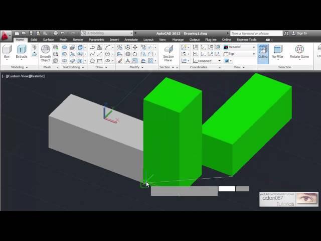 AutoCAD Align objects 3D