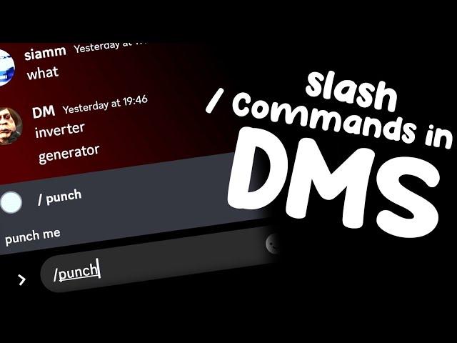 Slash Commands in ANYONE'S DM! - Discord.js