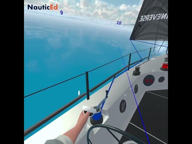 Tacking a sailboat - in VR