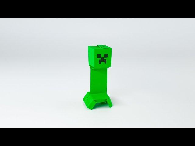 Origami Minecraft Creeper