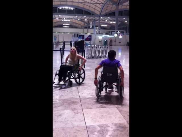 Wheelchair ride at Alicante Airport