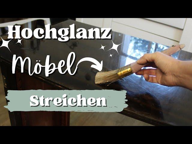 MÖBELMAKEOVER DIY 2 Methoden Hochglanz-Möbel streichen