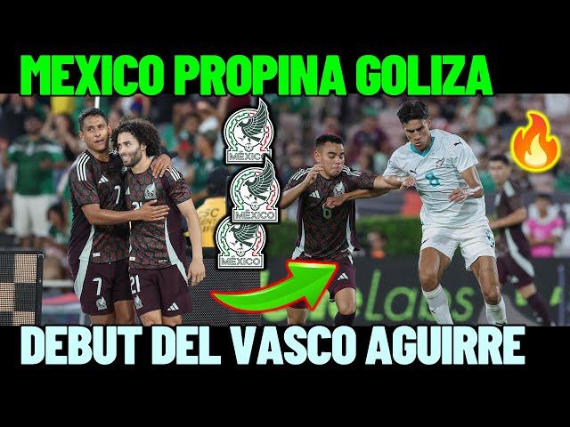 REPORTE de la SELECCION, Mexico Golea  A Nueva Zelanda EN Su Debut con El Vasco AGUIRRE