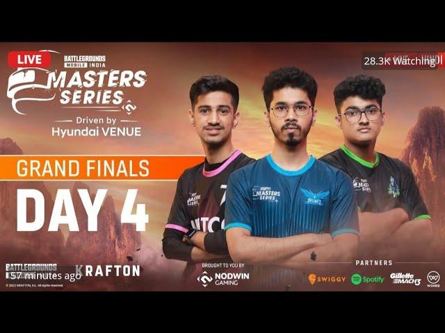 Nodwin Lan Event Watch Party | Grand Finals - Day 4 | Battlegrounds Master Series Live 2022