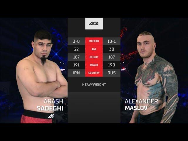 Араш Садеги vs. Александр Маслов | Arash Sadeghi vs. Alexander Maslov | ACA 165 - St. Petersburg