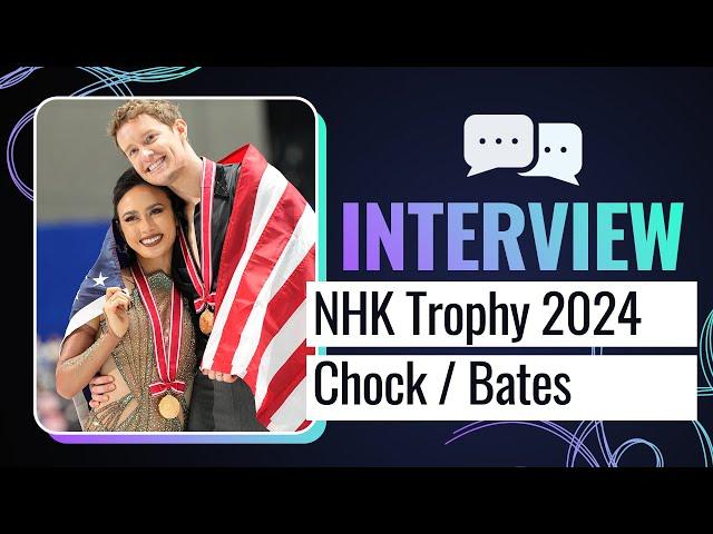 First NHK Trophy Gold! | CHOCK / BATES (USA) | Ice Dance Winner | NHK Trophy 2024 | #GPFigure