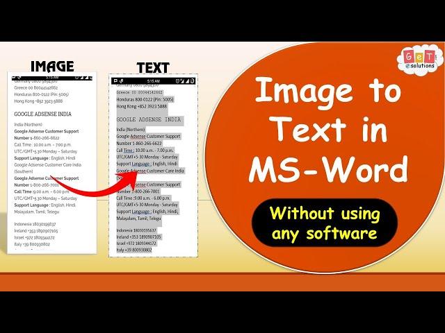 How to Extract text from Screenshot/Scanned images in MS-Word & PowerPoint|Image pdf to text in word