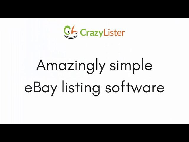 CrazyLister - The Leading All-in-one eBay Listing Software