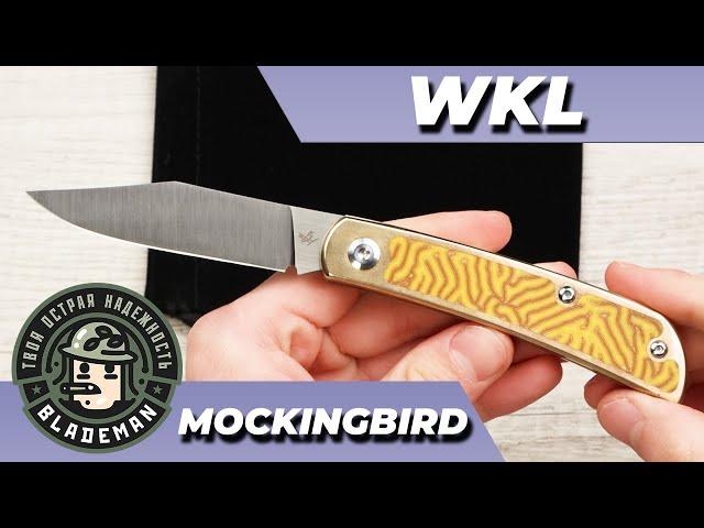 Нож WKL Mockingbird, ELMAX, Bronze/Micarta Yellow, WKL05