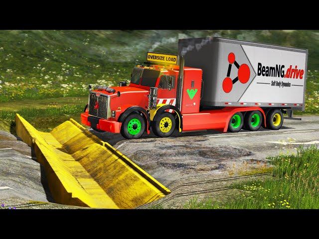 Cars vs Upside Down SpeedBumps #42 | BeamNG.DRIVE