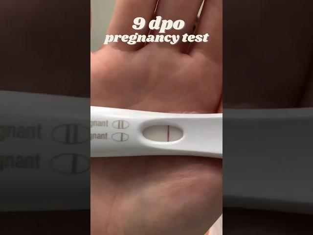 9 DPO Pregnancy Test #ttc  #infertility