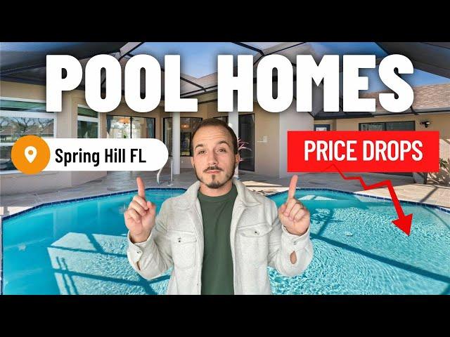 PRICE DROPS on 2 Pool Homes in Spring Hill Florida (under $475,000)