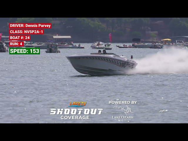 Dennis Parvey Run 4 - 153mph at Lake of the Ozarks Shootout