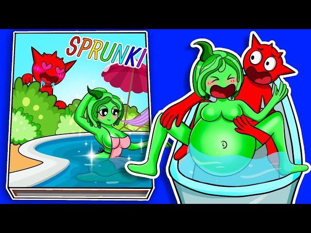 Making INCREDIBOX SPRUNKI Game Book  Green Pregnant vs Raddy in the Bathtub story Squishy Surgery