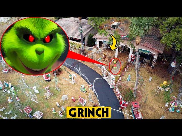 DRONE CATCHES THE GRINCH IN REAL LIFE BEFORE CHRISTMAS STEALING PRESENTS!