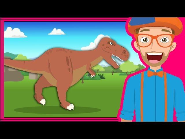 The Dinosaur Song by Blippi | Dinosaurs Cartoons for Children