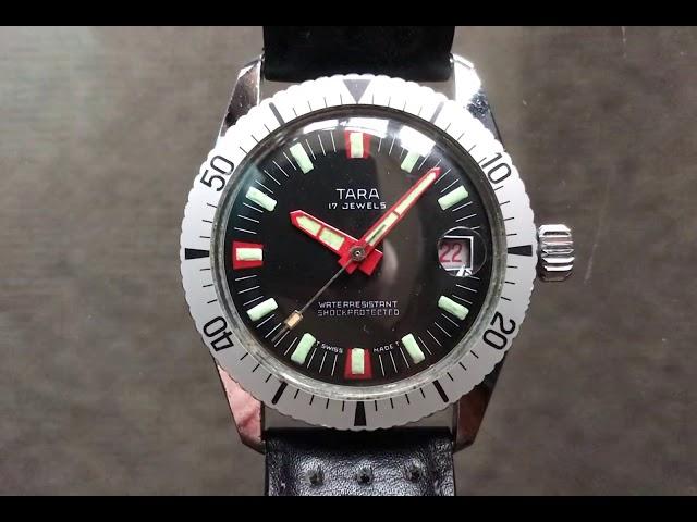 Vintage 70s Tara Dive watch