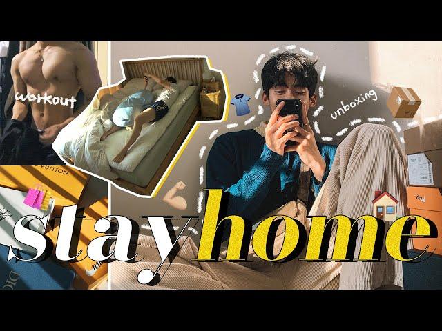 SUB) My Ordinary Day Life VLOG at home | Shopping Unboxing, workout, fashion show, mukbang 