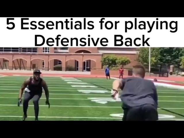 5 Essential Defensive Back Skills (by Oliver Davis)