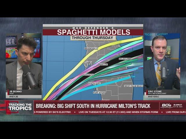 BIG SHIFT IN MILTON'S TRACK: Major Hurricane Milton track update | Tracking the Tropics