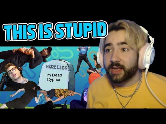 REACTION - I'M DEAD CYPHER I BassedOlaf ft. Rustage, The Stupendium, Shwabadi & More