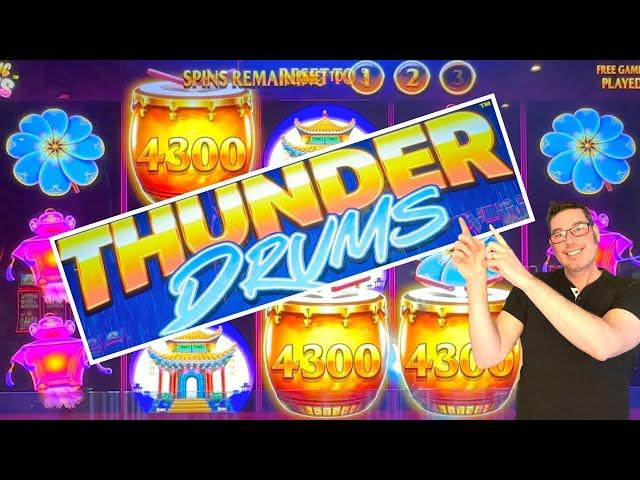 Still going for that HUGE $12,000 MAJOR JACKPOT!!! Thunder Drums Leaping Lions 