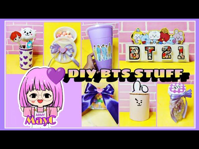 7 Amazing BTS DIY STUFF from recycled materials/ ARMY MayC/ Philippines