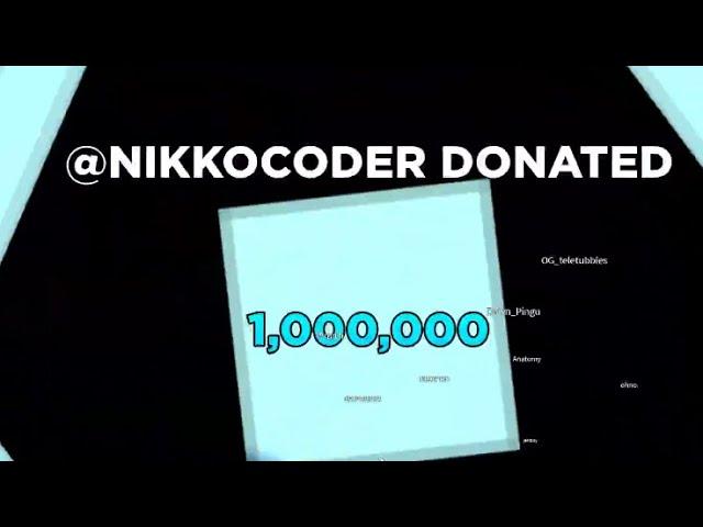 I donated 2 MILLION ROBUX in PLS DONATE