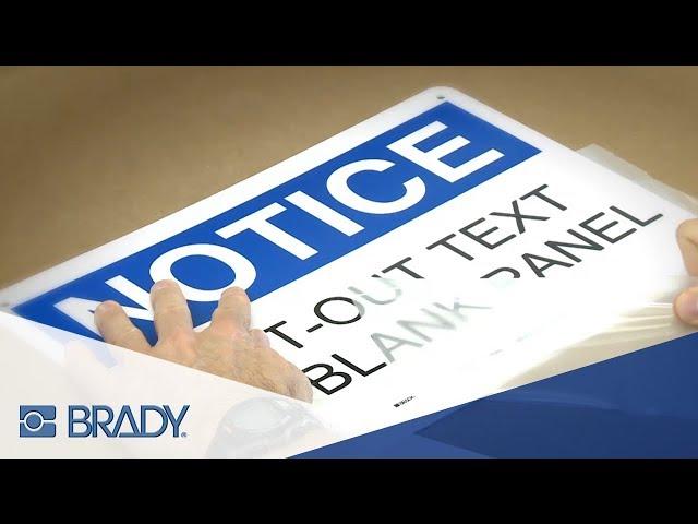 Brady BBP37 Printer: How to Transfer Cut Text to a Surface