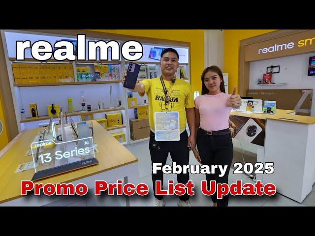 realme Promo Price List Update February 2025, realme C75, realme 13 Series, realme C Series