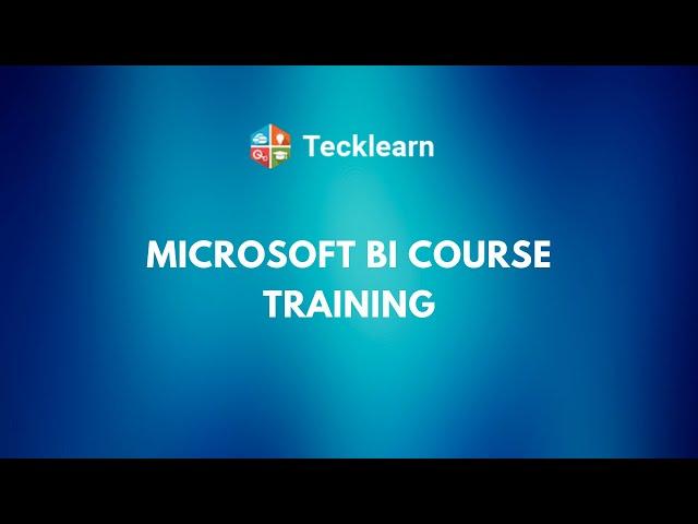 Microsoft BI Course Training