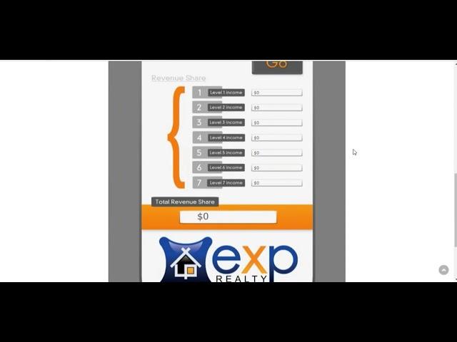 EXP Realty Revenue Share Calculator Explained by Brent Gove