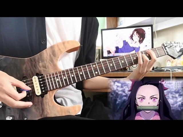 (Tab) Demon Slayer: Kimetsu no Yaiba OP "LiSA - Gurenge" guitar cover / 鬼滅の刃 OP 紅蓮華 ギター弾いてみた