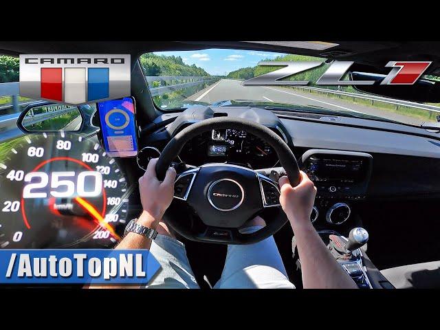 CAMARO ZL1 | 659HP V8 SUPERCHARGED on AUTOBAHN [NO SPEED LIMIT] by AutoTopNL