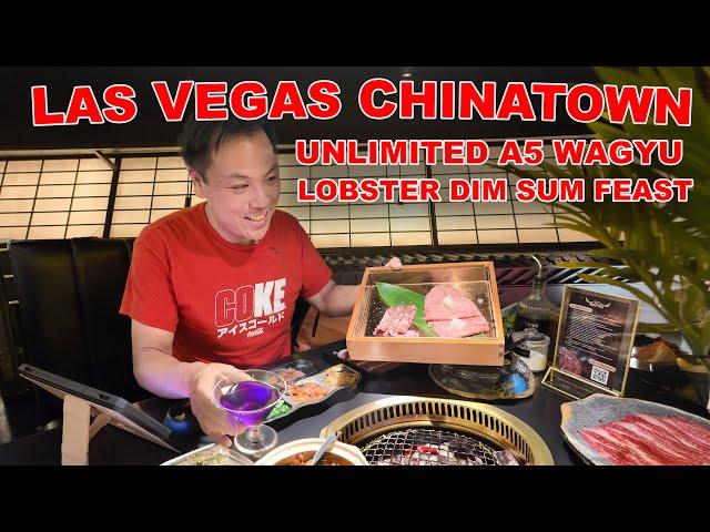 Las Vegas Chinatown: All You Can Eat A5 Wagyu BBQ & Seafood Dim Sum Feast!