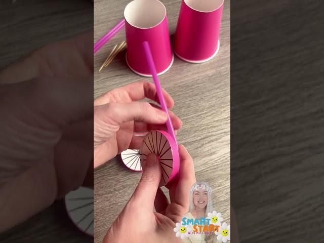 DIY Straw & Cup Bicycle Craft for Kids  | Smart Start with Miss Daisy
