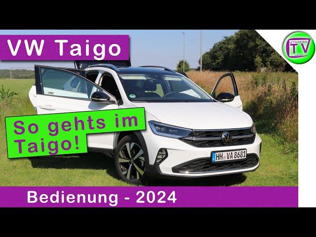 Bedienung im VW Taigo 2024