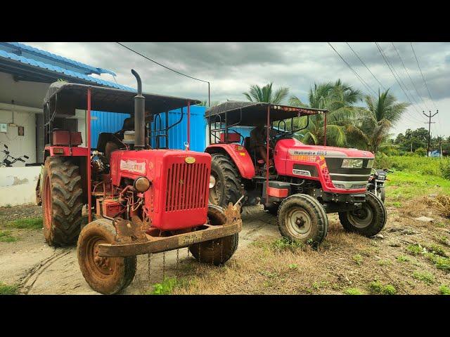 Mahindra Arjun novo 605 S and Mahindra 575 di tractor goes to rotavator performance in plant land