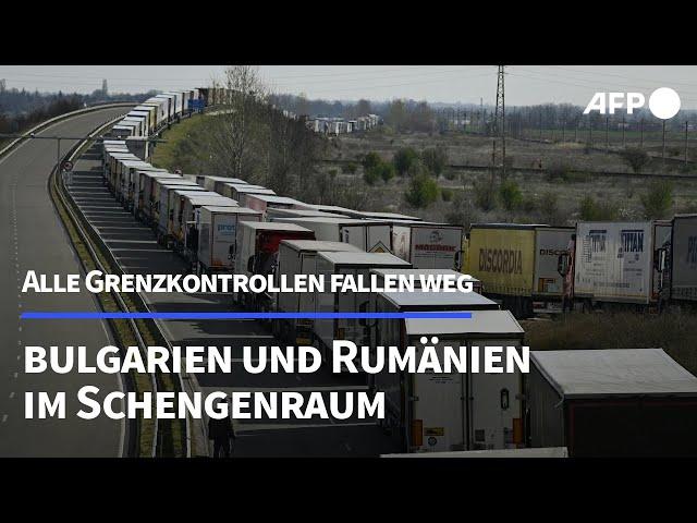 Grenzkontrollen zu Rumänien und Bulgarien fallen im Januar weg | AFP