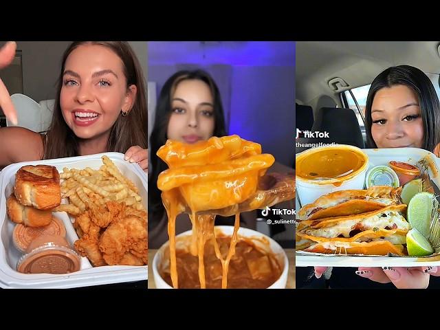 Asmr EATING | 142 | Chipotle, In-N-Out, Raising Cane's, Chicken Takoyaki, buldak & wingstop & more!