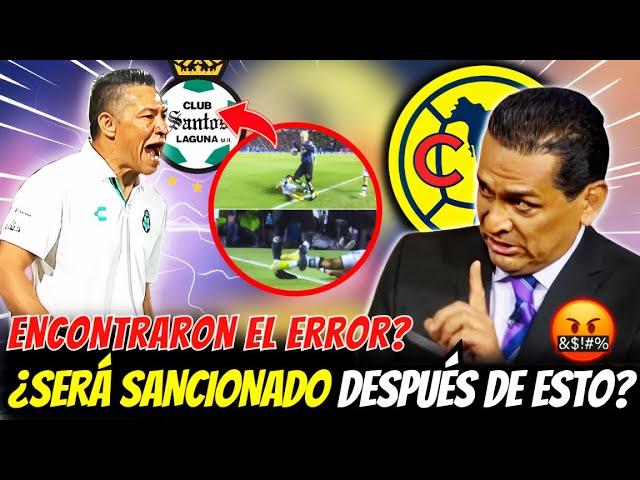 VERGÜENZA¡MUCHA COBARDÍA! FUE GRAVE HOY I CAPTARON TODO AMÉRICA VS SANTOS LAGUNA