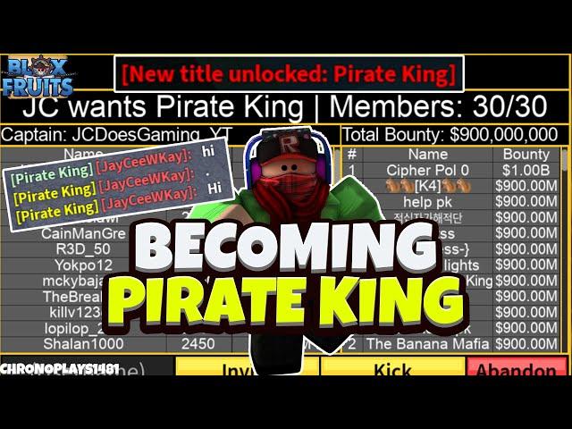 Becoming Pirate King (Top 10 Crew) (Blox Fruits)