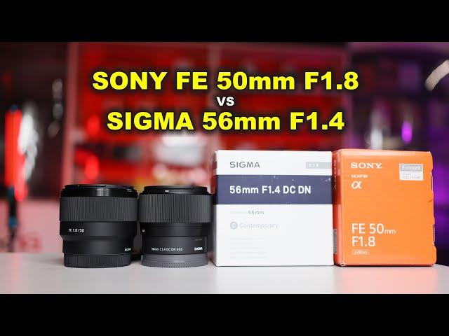 Обзор Sony SEL50F18F 50mm f1.8 FE vs Sigma 56mm f1.4 DC DN  на Sony A6400