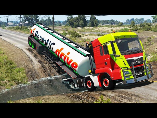 Trucks vs Potholes #6 | BeamNG.DRIVE