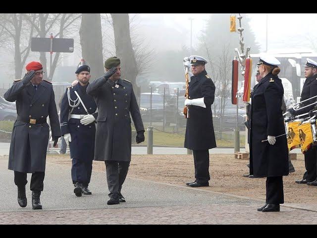 Presentation march of the Navy on 01.03.2025 at the Finnentag in Hohenlockstedt